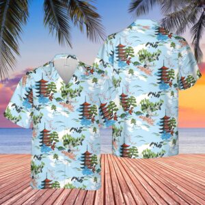 Firefly Hoban Washburne Japanese Pagoda Hawaiian Shirt