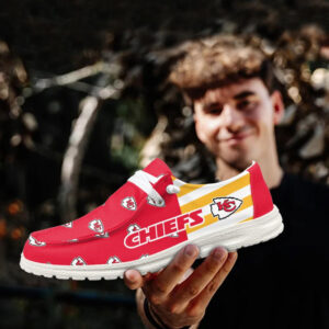 Kansas City Chiefs Logo Pattern 2026 Hey Dude Shoes