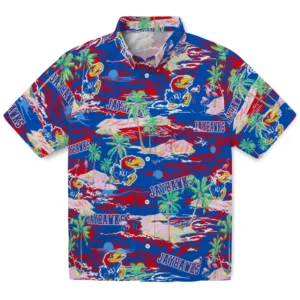 Kansas Jayhawks Flamingo Retreat 2026 Hawaiian Shirt