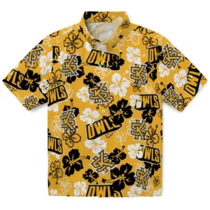 Kennesaw State Owls Hibiscus Bloom Hawaiian Shirt