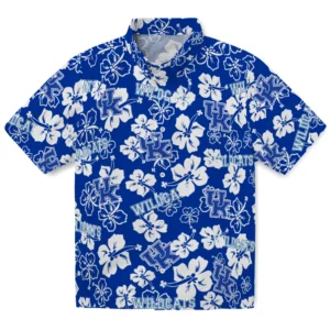 Kentucky Wildcats Hibiscus Bloom Hawaiian Shirt