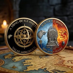 Game Of Thrones A Song Of Ice And Fire 30Th Anniversary Commemorative Coin