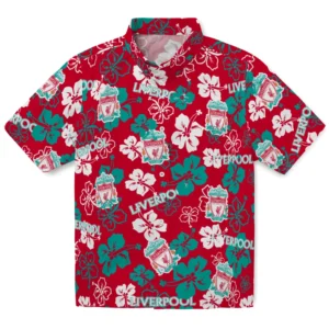 Liverpool Hibiscus Bloom Hawaiian Shirt
