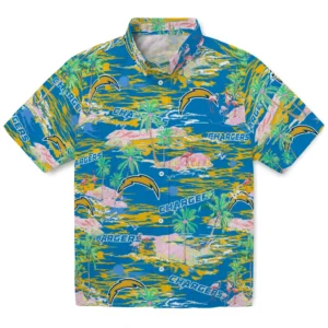 Los Angeles Chargers Flamingo Retreat 2026 Hawaiian Shirt