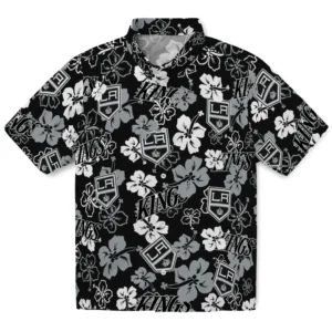 Los Angeles Kings Hibiscus Bloom Hawaiian Shirt