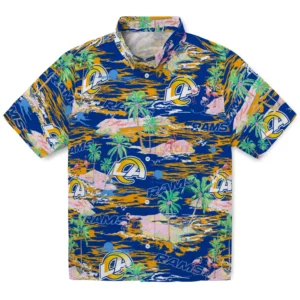 Los Angeles Rams Flamingo Retreat 2026 Hawaiian Shirt