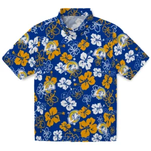 Los Angeles Rams Hibiscus Bloom Hawaiian Shirt