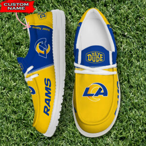 Los Angeles Rams Custom Name Teams 2026 Hey Dude Shoes