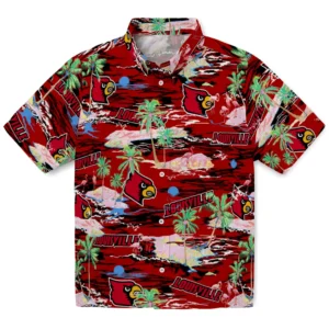 Louisville Cardinals Flamingo Retreat 2026 Hawaiian Shirt