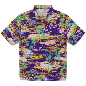 LSU Tigers Flamingo Retreat 2026 Hawaiian Shirt