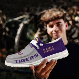 LSU Tigers Custom Name 2026 Hey Dude Shoes