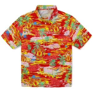 Manchester United Flamingo Retreat 2026 Hawaiian Shirt