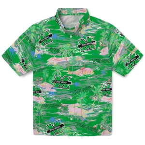 Marshall Thundering Herd Flamingo Retreat 2026 Hawaiian Shirt