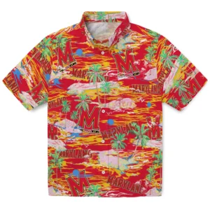 Maryland Terrapins Flamingo Retreat 2026 Hawaiian Shirt