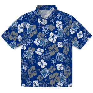 Memphis Tigers Hibiscus Bloom Hawaiian Shirt