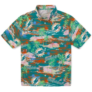 Miami Dolphins Flamingo Retreat 2026 Hawaiian Shirt