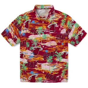 Miami Heat Flamingo Retreat 2026 Hawaiian Shirt