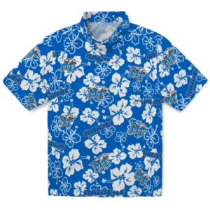 Middle Tennessee Raiders Hibiscus Bloom Hawaiian Shirt