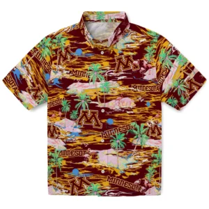 Minnesota Golden Gophers Flamingo Retreat 2026 Hawaiian Shirt