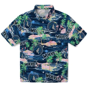 Minnesota Timberwolves Flamingo Retreat 2026 Hawaiian Shirt