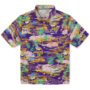 Minnesota Vikings Flamingo Retreat 2026 Hawaiian Shirt