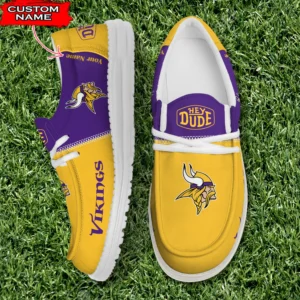Minnesota Vikings Custom Name Teams 2026 Hey Dude Shoes
