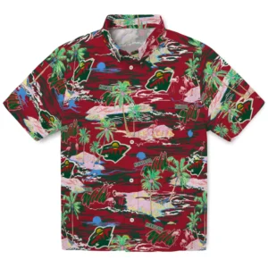 Minnesota Wild Flamingo Retreat 2026 Hawaiian Shirt