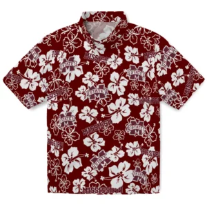 Mississippi State Bulldogs Hibiscus Bloom Hawaiian Shirt