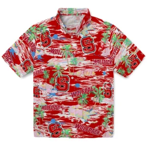 NC State Wolfpack Flamingo Retreat 2026 Hawaiian Shirt