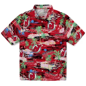 New Jersey Devils Flamingo Retreat 2026 Hawaiian Shirt