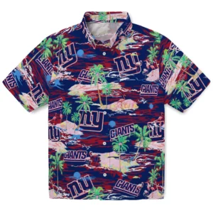 New York Giants Flamingo Retreat 2026 Hawaiian Shirt