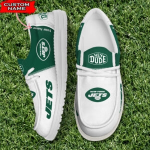 New York Jets Custom Name Teams 2026 Hey Dude Shoes