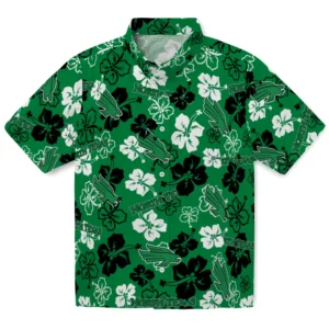 North Texas Mean Hibiscus Bloom Hawaiian Shirt