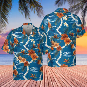 Four Christmases Brad Vince Vaughn Ocean Blue Aloha Hawaiian Shirt