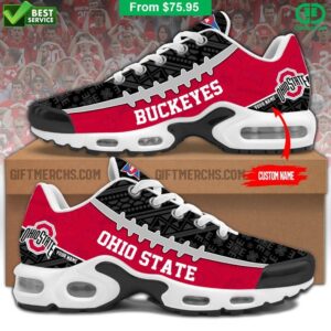 Custom Name Ohio State Buckeyes 2026 Air Max Shoes Air Cushion Sneakers