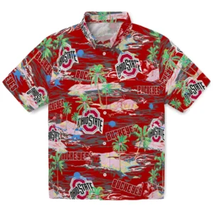 Ohio State Buckeyes Flamingo Retreat 2026 Hawaiian Shirt