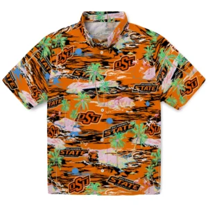 Oklahoma State Cowboys Flamingo Retreat 2026 Hawaiian Shirt