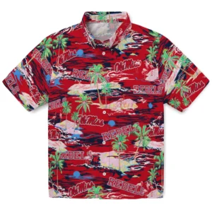 Ole Miss Rebels Flamingo Retreat 2026 Hawaiian Shirt