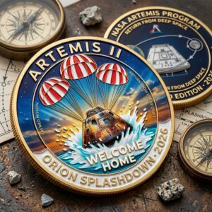 Artemis Ii Orion Splashdown 2026 Commemorative Mission Coin