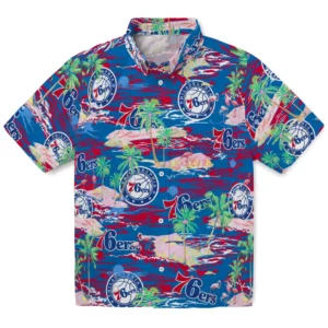 Philadelphia 76ers Flamingo Retreat 2026 Hawaiian Shirt