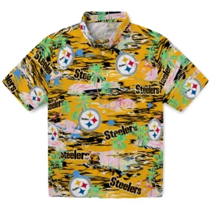 Pittsburgh Steelers Flamingo Retreat 2026 Hawaiian Shirt