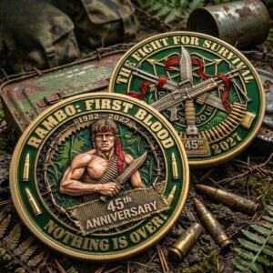 Rambo First Blood 45Th Anniversary Challenge Coin