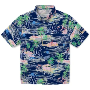 Rice Owls Flamingo Retreat 2026 Hawaiian Shirt