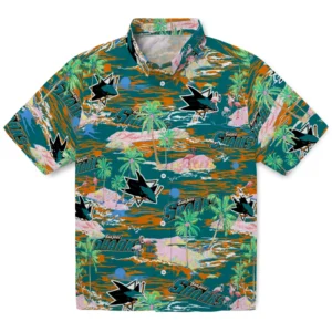 San Jose Sharks Flamingo Retreat 2026 Hawaiian Shirt