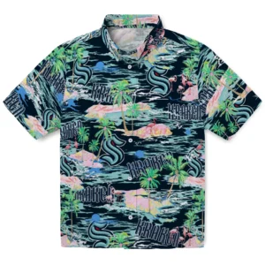 Seattle Kraken Flamingo Retreat 2026 Hawaiian Shirt