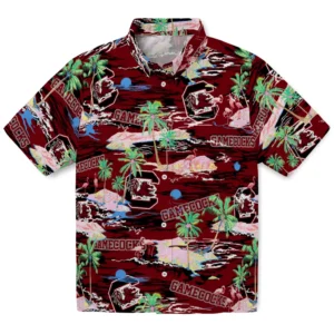 South Carolina Gamecocks Flamingo Retreat 2026 Hawaiian Shirt