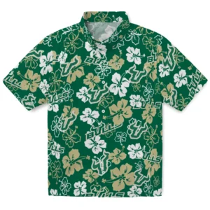 South Florida Bulls Hibiscus Bloom Hawaiian Shirt