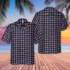 The Sopranos Tony Soprano Square Geometric Abstract Pattern Hawaiian Shirt