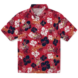 St. Louis Cardinals Hibiscus Bloom Hawaiian Shirt