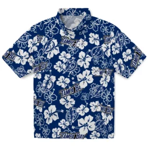 Tampa Bay Lightning Hibiscus Bloom Hawaiian Shirt